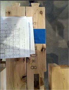 金物が外から見えない構造です。